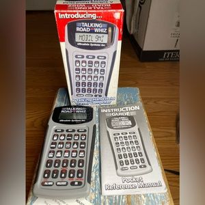 NWT W/BOX-Hand Held Travel Computer Talking Road Whiz Ultra Data Systems Inc 750